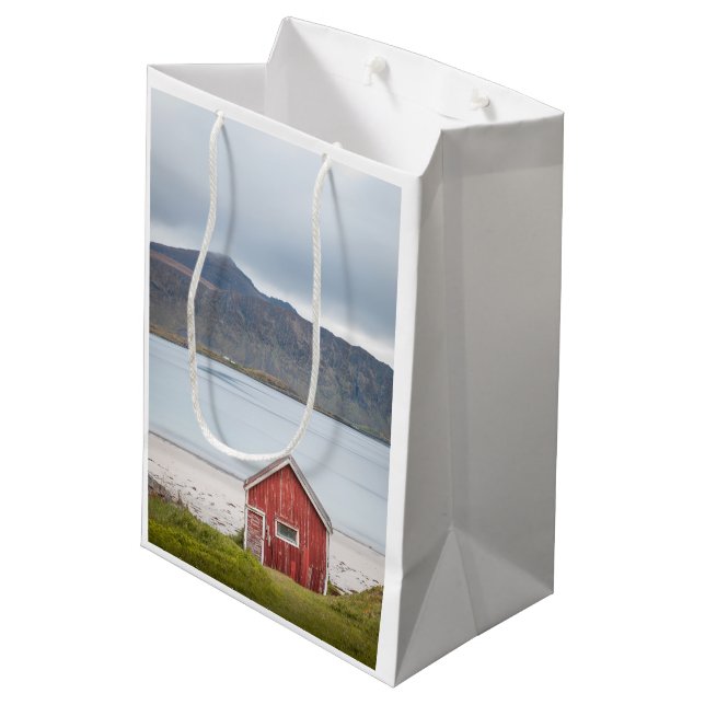 Bolsa De Regalo Mediana Red Cabin Ramberg Lofoten (Angulo reverso)