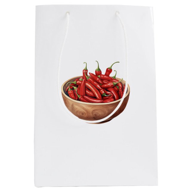 Bolsa De Regalo Mediana Red Chili Peppers (Anverso)