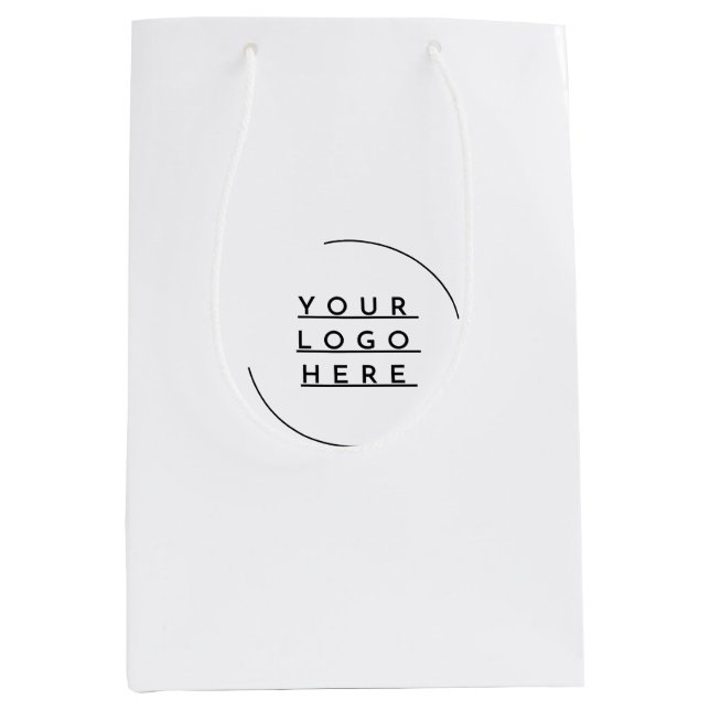 Bolsa De Regalo Mediana Reemplaza tu logo (Anverso)