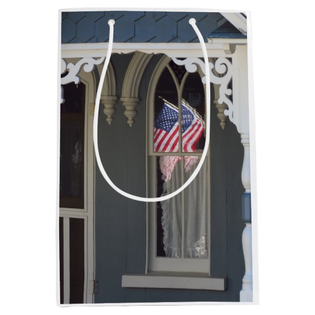 Bolsa De Regalo Mediana Reflexiones de la bandera - Viñedo de Martha (Anverso)