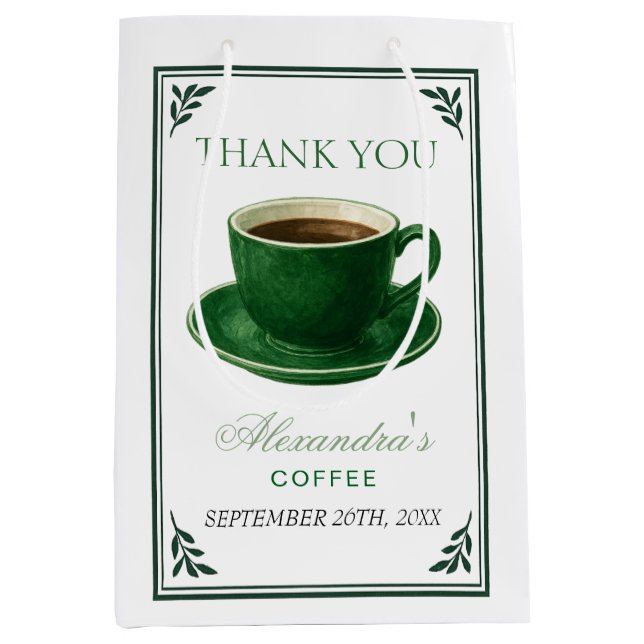 Bolsa De Regalo Mediana Regalo de Baby Shower de Taza de Café 'Está hirvie (Anverso)