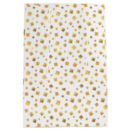 Bolsa De Regalo Mediana Regalo de Confeti Dorado Elegante Festivo