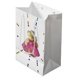 Bolsa De Regalo Mediana Regalo de cumpleaños fiesta rosado para niños con