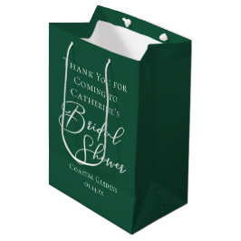 Bolsa De Regalo Mediana Regalo de Despedida de Soltera Verde Esmeralda Per