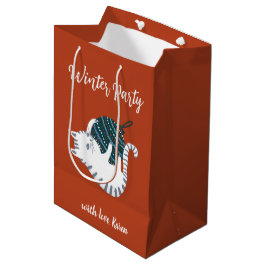 Bolsa De Regalo Mediana Regalo de gato de juguete de fiesta de Navidad inv