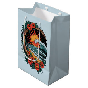 Bolsa De Regalo Mediana Regalo de vacaciones al atardecer para amante de l