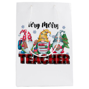 Bolsa De Regalo Mediana Regalo para maestro   Maestro muy alegre