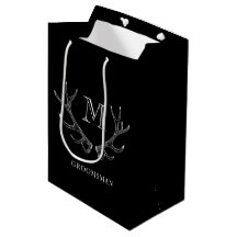 Regalo personalizado rústico en blanco y negro de