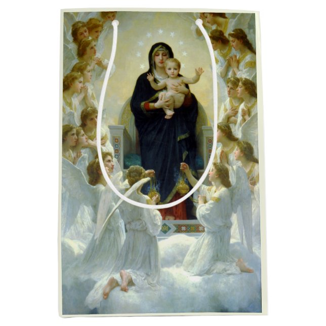 Bolsa De Regalo Mediana Reina de los ángeles (por Bouguereau) (Anverso)