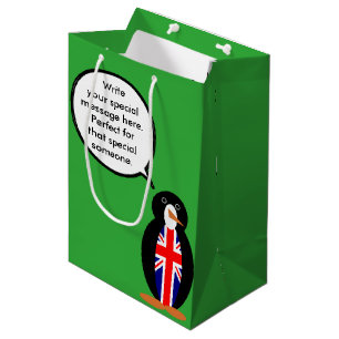 Bolsa De Regalo Mediana Reino Unido Ms. Penguin parlante
