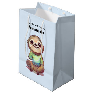 Bolsa De Regalo Mediana Relajado Sangre Sonriente asiento Cruzado
