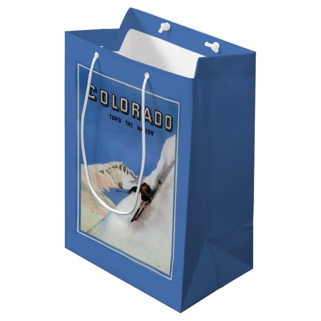 Bolsa De Regalo Mediana Remata la nación - poster promocional de esquí (Angulo Anverso)