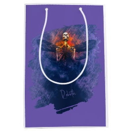 Bolsa De Regalo Mediana Renacimiento. Esqueleto con alas levantándose