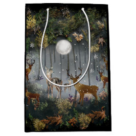 Bolsa De Regalo Mediana Renos Adorables De Noche