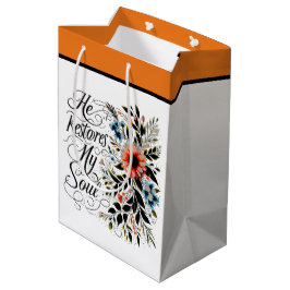 Bolsa De Regalo Mediana Restaura mi alma floral