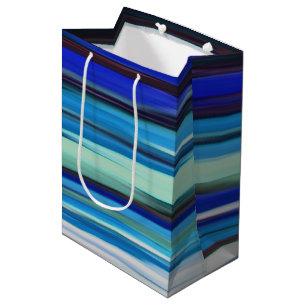 Bolsa De Regalo Mediana Resumen #2: Azul borroso