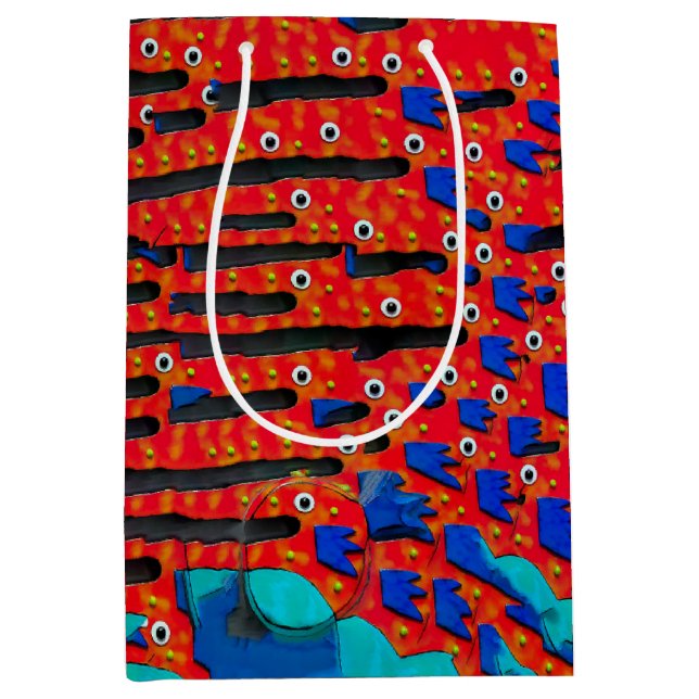 Bolsa De Regalo Mediana Resumen de ojos de pez (Anverso)