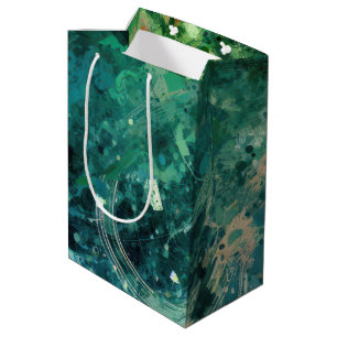 Bolsa De Regalo Mediana Resumen de ruido verde