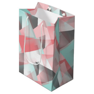 Bolsa De Regalo Mediana Resumen Hip Patrón de arte geométrico moderno