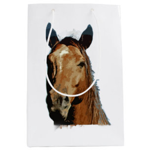 Bolsa De Regalo Mediana Retrato de Caballo
