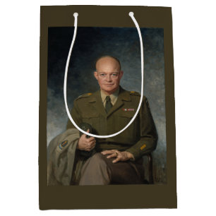 Bolsa De Regalo Mediana Retrato pintado de cinco estrellas del general Dwi