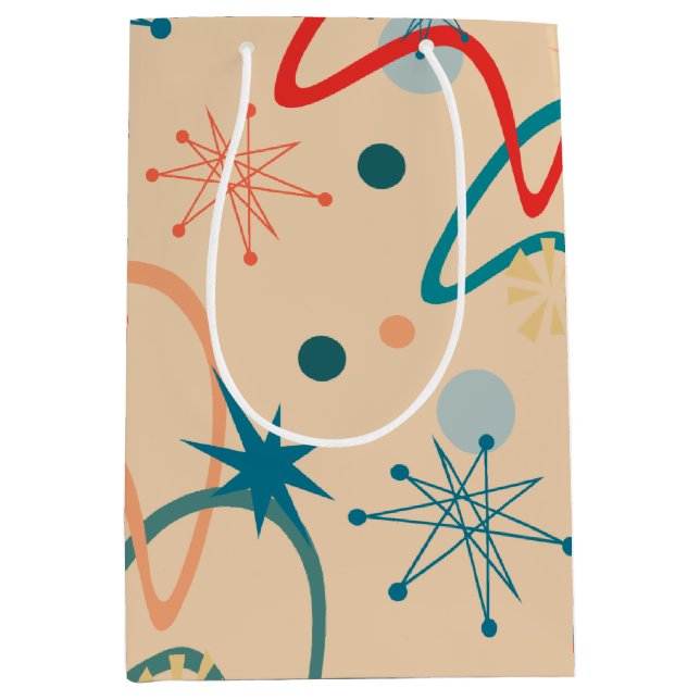 Bolsa De Regalo Mediana Retro atómico de los años 1950 (Anverso)