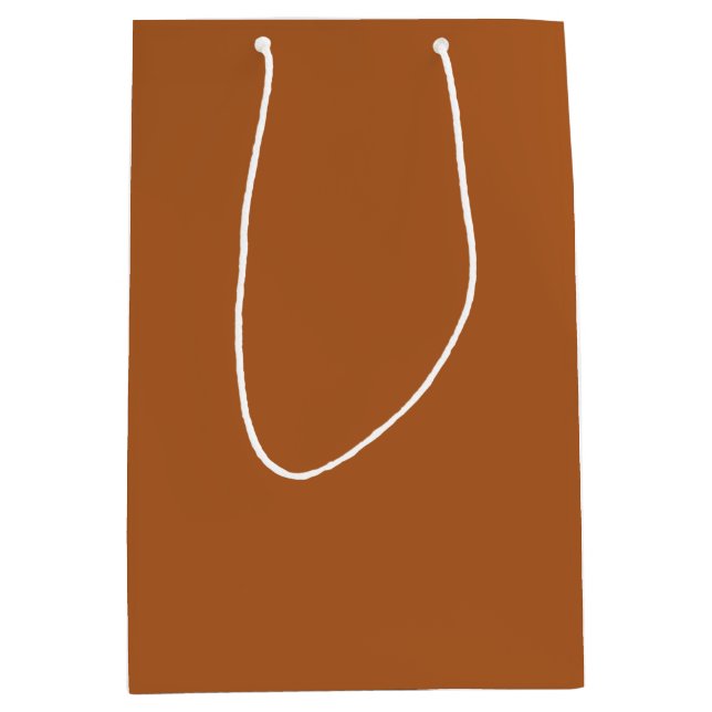 Bolsa De Regalo Mediana Retro Boho Rust Brown (Anverso)