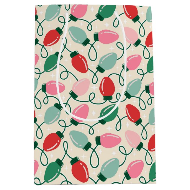 Bolsa De Regalo Mediana Retro Glow Lights (Anverso)