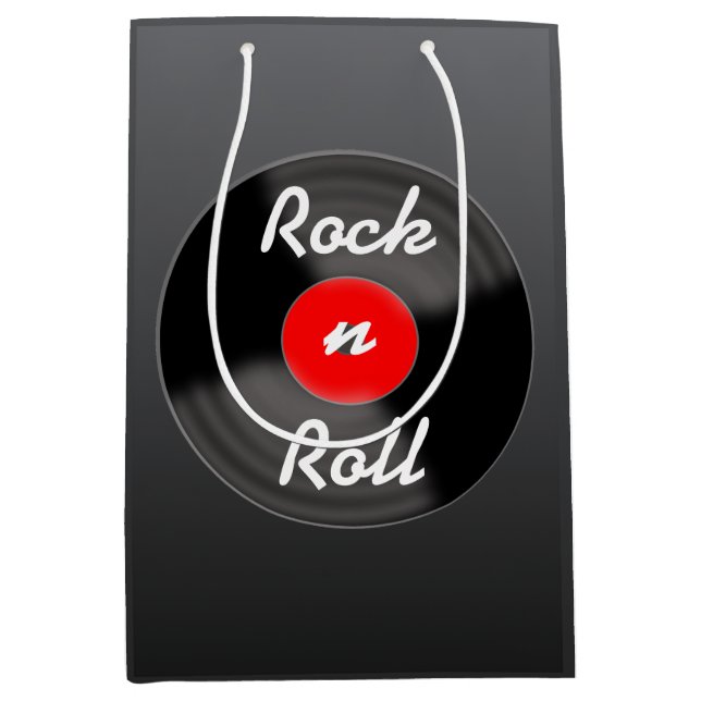 Bolsa De Regalo Mediana Retro Record Gift Bag (Anverso)