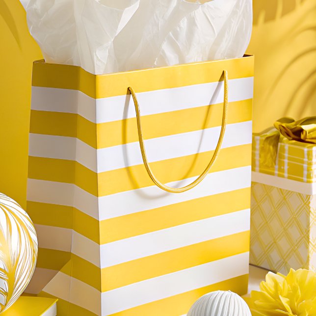 Bolsa De Regalo Mediana Retro Sunshine Pickleball Brillante Ducha (Gift Bag)