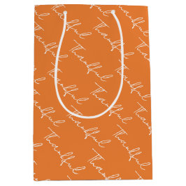 Bolsa De Regalo Mediana Reunión familiar en la cena de Acción de Gracias