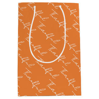 Bolsa De Regalo Mediana Reunión familiar en la cena de Acción de Gracias