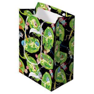 Bolsa De Regalo Mediana RICK AND MORTY™ Patrón de caída a través de