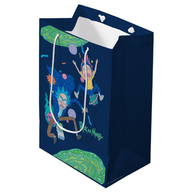 Bolsa De Regalo Mediana RICK AND MORTY™ | Salto del portal infectado (Angulo Anverso)