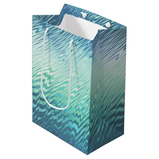 Bolsa De Regalo Mediana rizo de menta fresco: (Angulo Anverso)