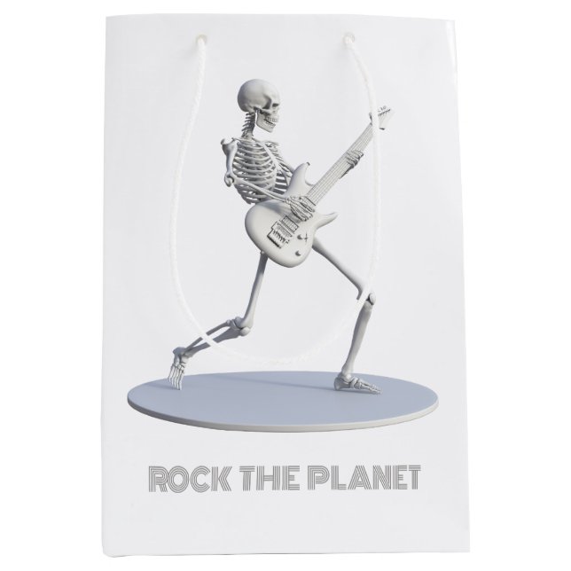Bolsa De Regalo Mediana Rock the Planet (Anverso)
