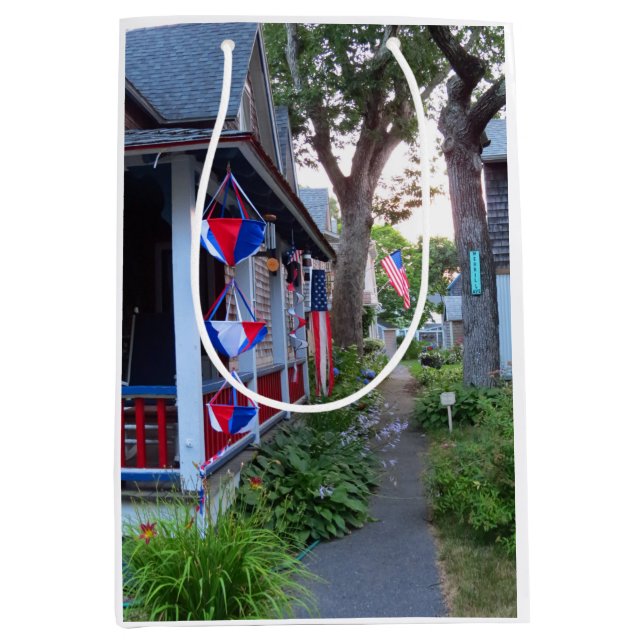 Bolsa De Regalo Mediana Rojo, blanco y azul - Viñero de Martha (Anverso)