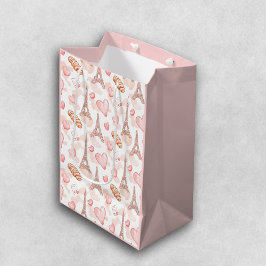 Bolsa De Regalo Mediana Romance Parisino de San Valentín