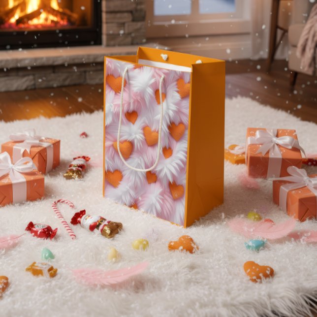 Bolsa De Regalo Mediana Romantic Heart Pattern Gift Bag (Subido por el creador)