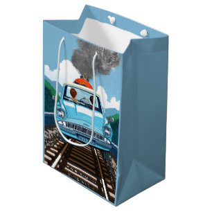 Bolsa De Regalo Mediana Ron y HARRY POTTER™ en coche volador a HOGWARTS™