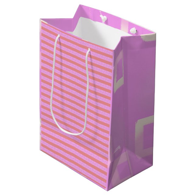 Bolsa De Regalo Mediana Rosa (Angulo Anverso)