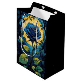 Bolsa De Regalo Mediana Rosa azul Vines 3
