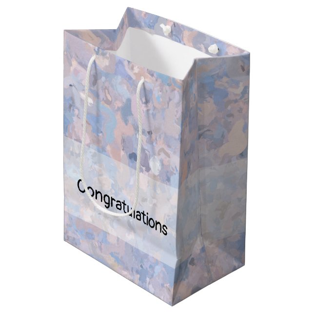 Bolsa De Regalo Mediana Rosa claro y azul (Angulo Anverso)