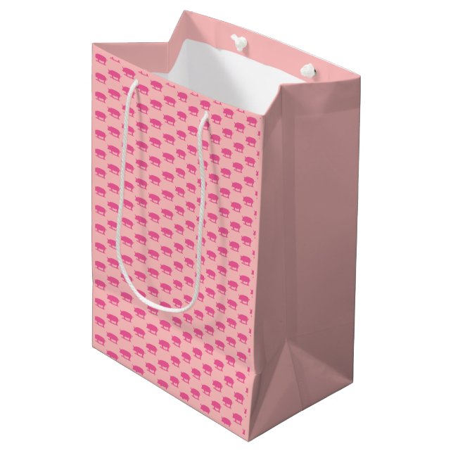 Bolsa De Regalo Mediana Rosa de cerdo (Angulo Anverso)
