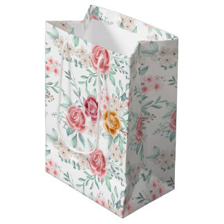 Bolsa De Regalo Mediana Rosa Dorada