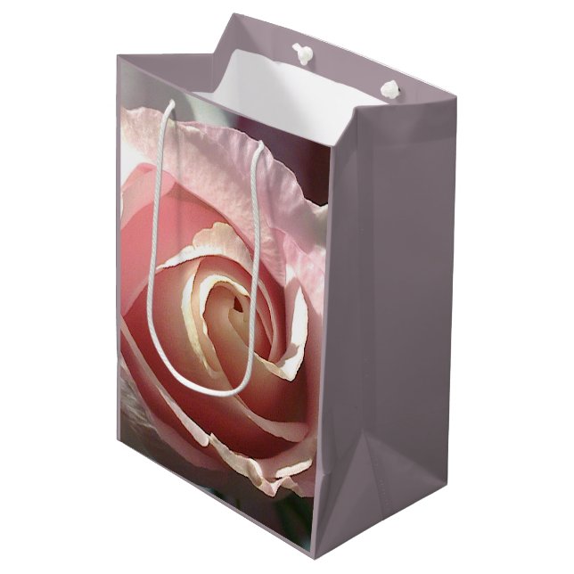 Bolsa De Regalo Mediana Rosa rosa claro (Angulo Anverso)