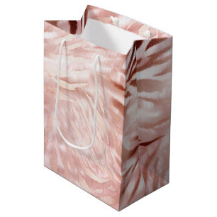 Bolsa De Regalo Mediana Rosa Rubor rosa Zebra Animal