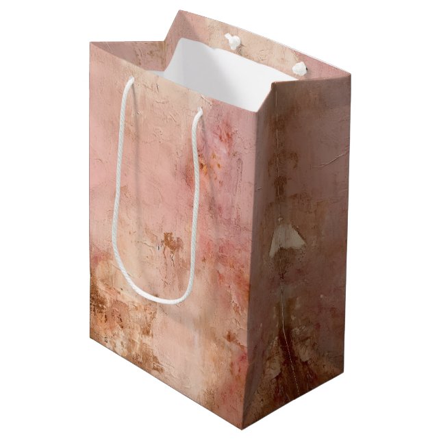 Bolsa De Regalo Mediana Rosa ruso de Rubor (Angulo Anverso)