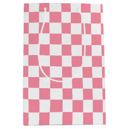 Bolsa De Regalo Mediana Rosa y blanco