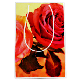 Bolsa De Regalo Mediana Rosas brillantes